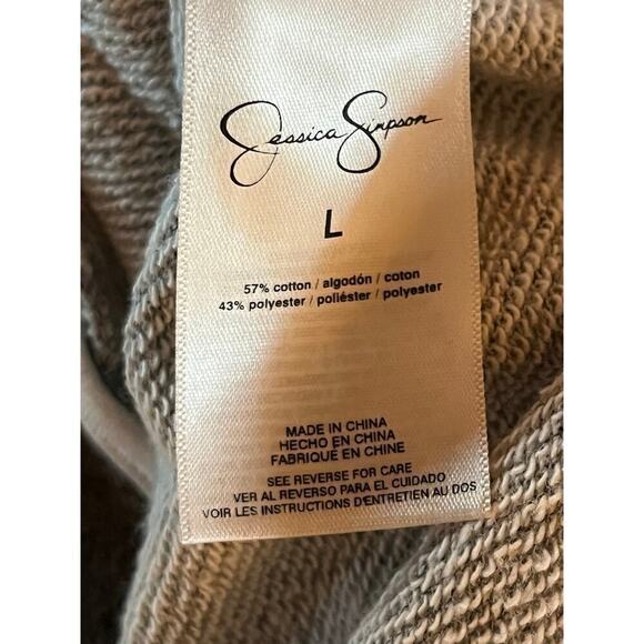 NWT! Jessica Simpson women's open front cardigan sweater. Size Large. Grey - Picture 5 of 8